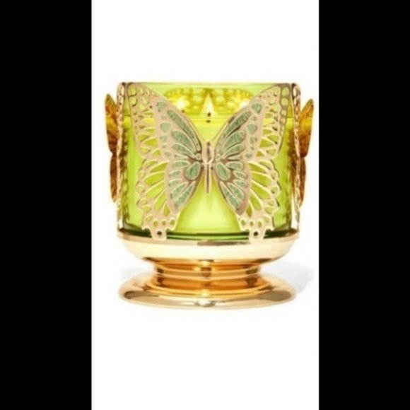 Bath & Body Works Accents Bath Body Works Butterfly 3 Wick Candle